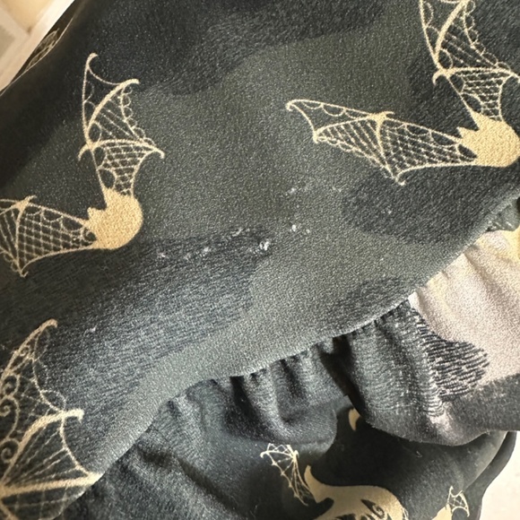Pinup Girl Clothing Victorian Bats Print Dress SMALL - Picture 7 of 9